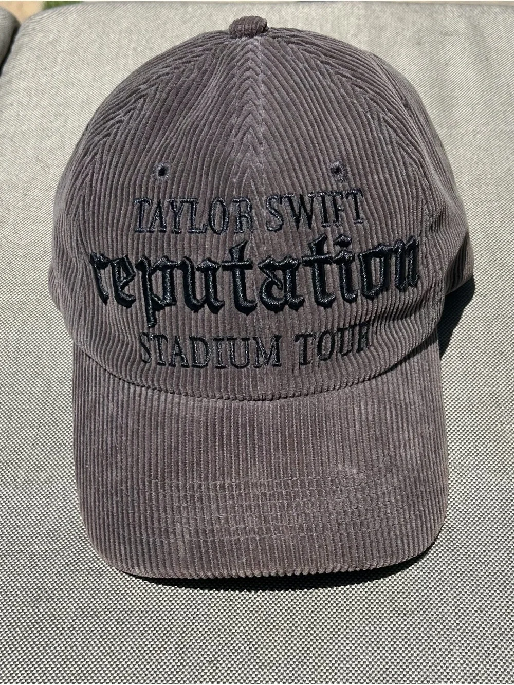 Taylor Swift Corduroy Reputation Stadium Tour Cap - Gray